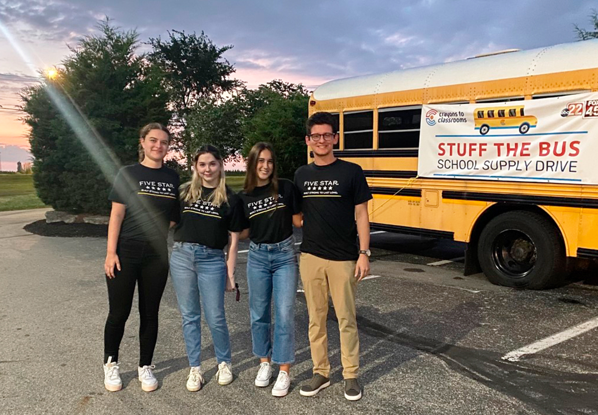 Interns working for Community