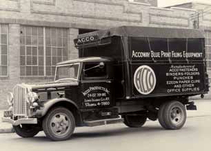 Historical image of vintage ACCO truck